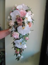 Vintage blush shower bouquet